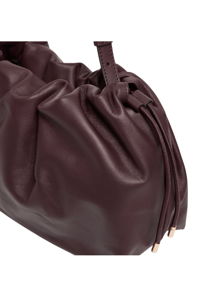 IONIO NAPPA LEATHER HANDBAG in BORDEAUX-MARELLA by MAX MARA-FLOW by nicole