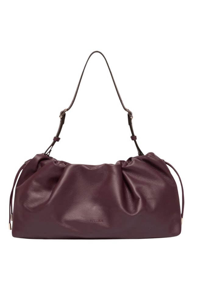 IONIO NAPPA LEATHER HANDBAG in BORDEAUX-MARELLA by MAX MARA-FLOW by nicole