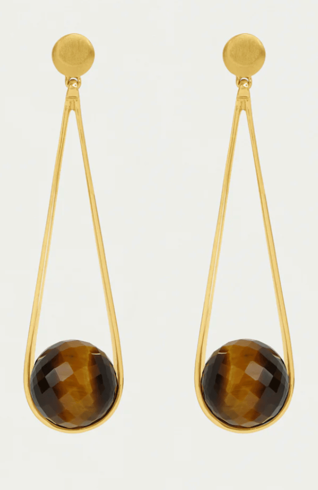 IPANEMA EARRINGS in TIGER EYE-DEAN DAVIDSON-FLOW by nicole
