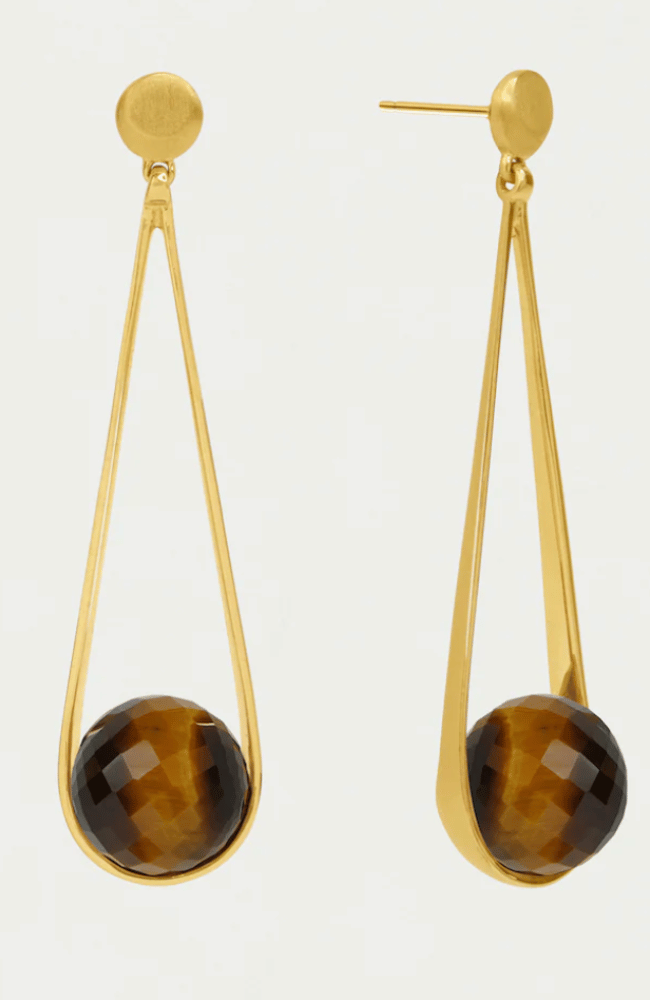 IPANEMA EARRINGS in TIGER EYE-DEAN DAVIDSON-FLOW by nicole