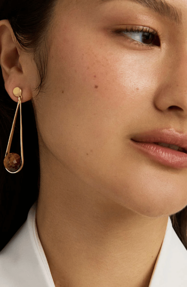 IPANEMA EARRINGS in TIGER EYE-DEAN DAVIDSON-FLOW by nicole