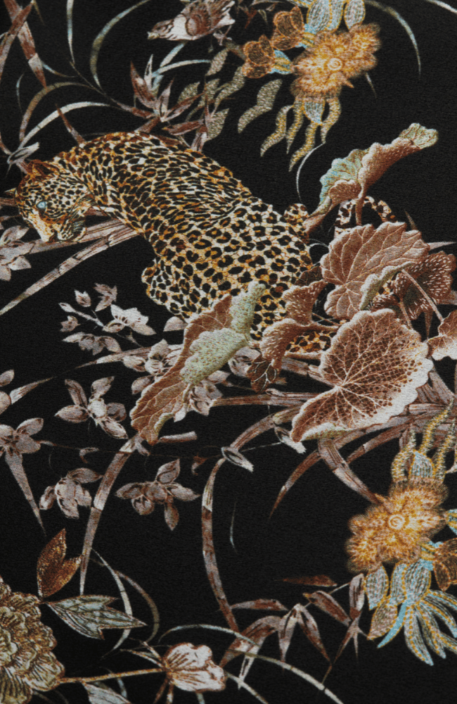JANE SILK CAMISOLE in BLACKK MULTI TAPESTRY JUNGLE PRINT-L&#39;AGENCE-FLOW by nicole