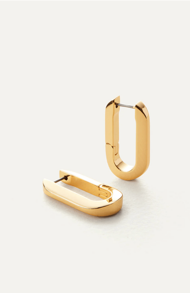 U -LINK EARRINGS in POLISH GOLD-JENNY BIRD-FLOW BY NICOLE CANADA