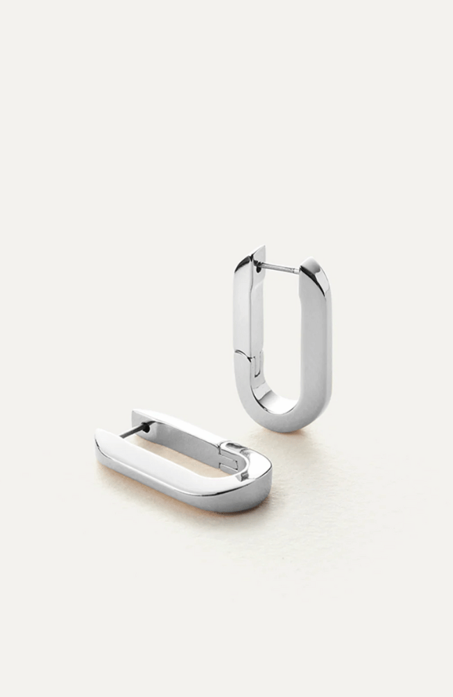 U- LINK EARRINGS in SILVER-JENNY BIRD-FLOW BY NICOLE CANADA