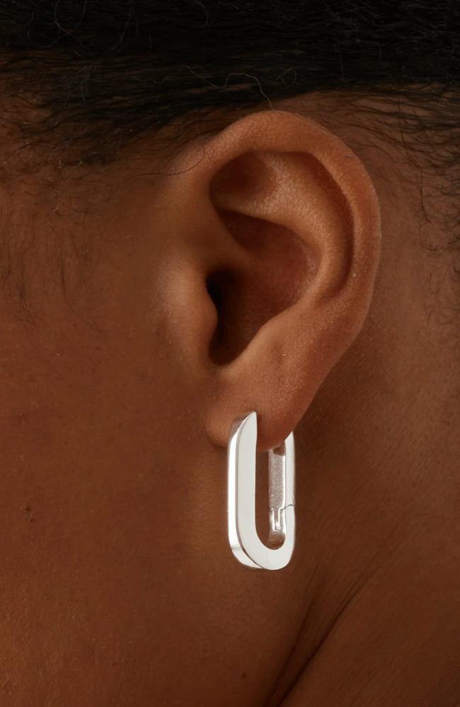 U- LINK EARRINGS in SILVER-JENNY BIRD-FLOW BY NICOLE CANADA