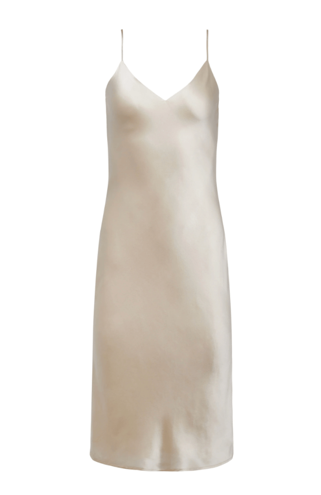 JODIE SLIP DRESS in CHAMPAGNE-L&#39; AGENCE-FLOW by nicole