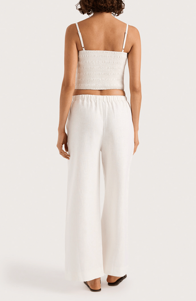 JONES PANT in WHITE-FAITHFULL THE BRAND-FLOW by nicole