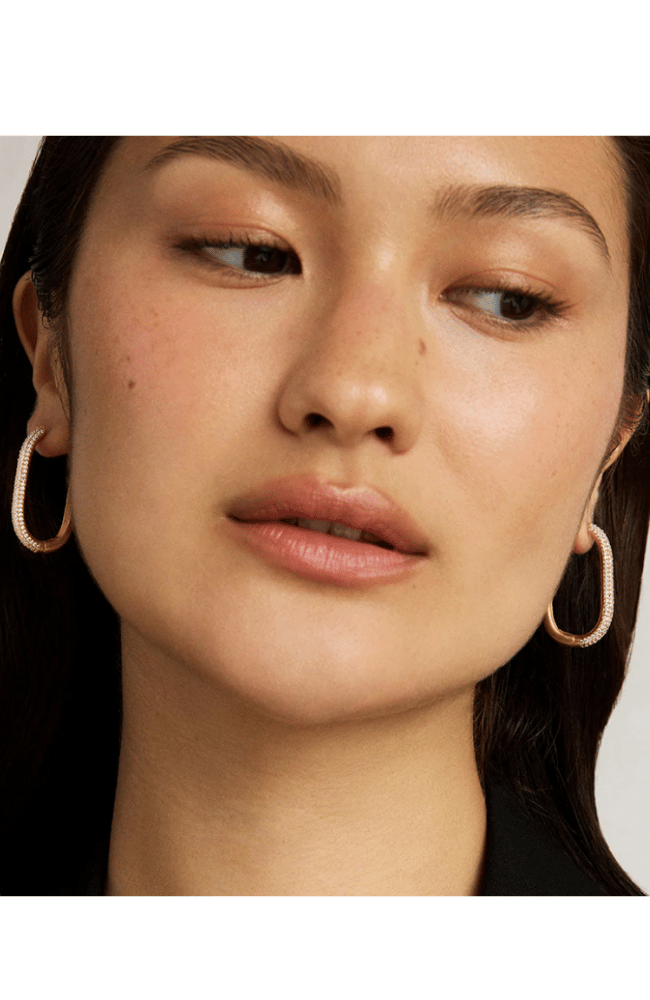 JULIETTE PAVE HINGED HOOP EARRINGS-DEAN DAVIDSON-FLOW by nicole