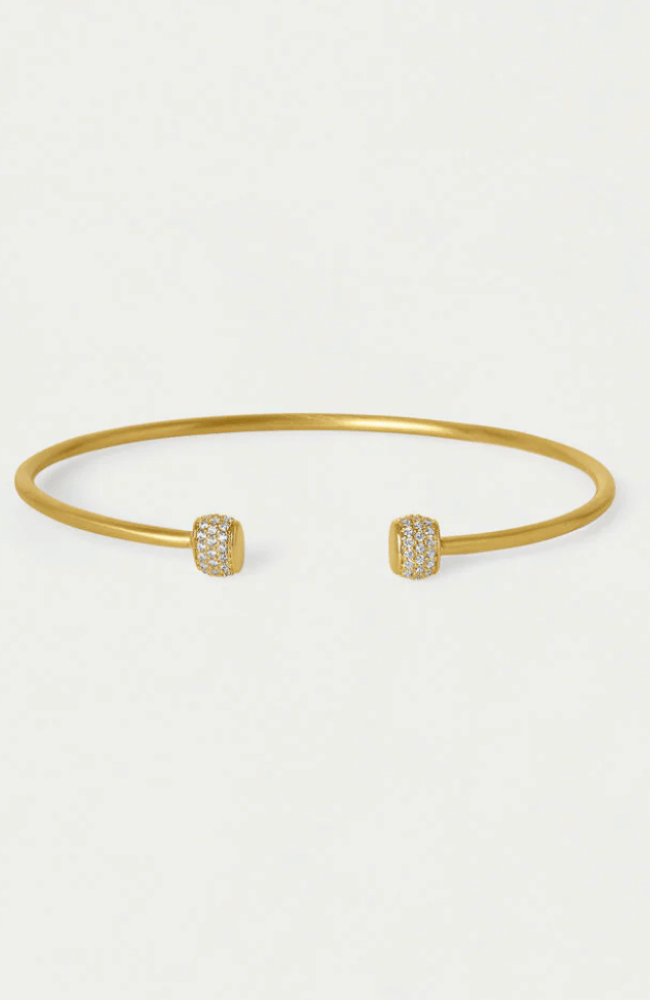 JULIETTE PAVE TWIST BANGLE in GOLD-DEAN DAVIDSON-FLOW by nicole
