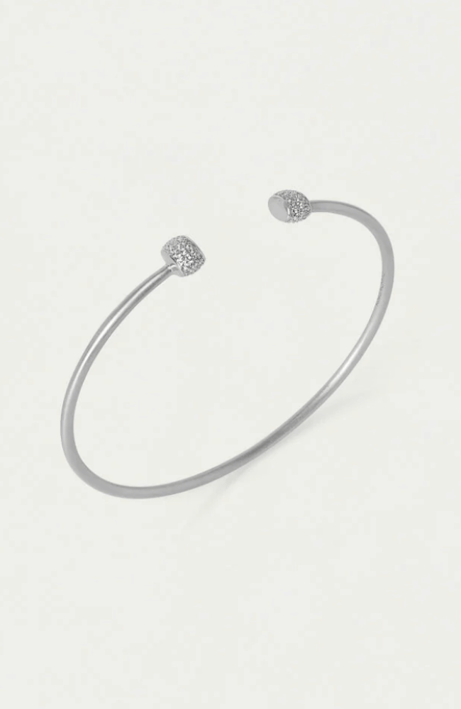 JULIETTE PAVE TWIST BANGLE in SILVER-DEAN DAVIDSON-FLOW by nicole
