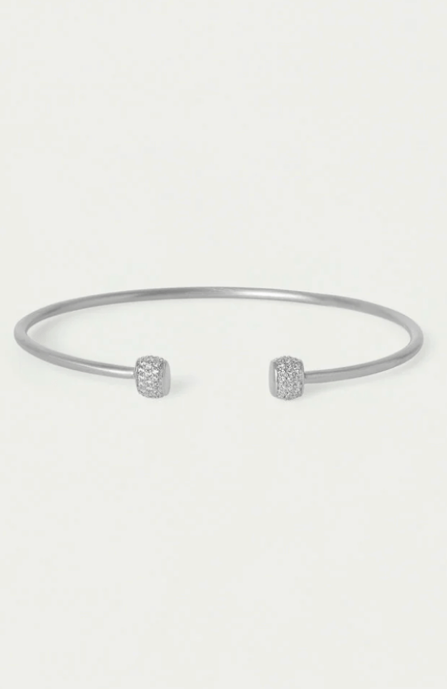 JULIETTE PAVE TWIST BANGLE in SILVER-DEAN DAVIDSON-FLOW by nicole