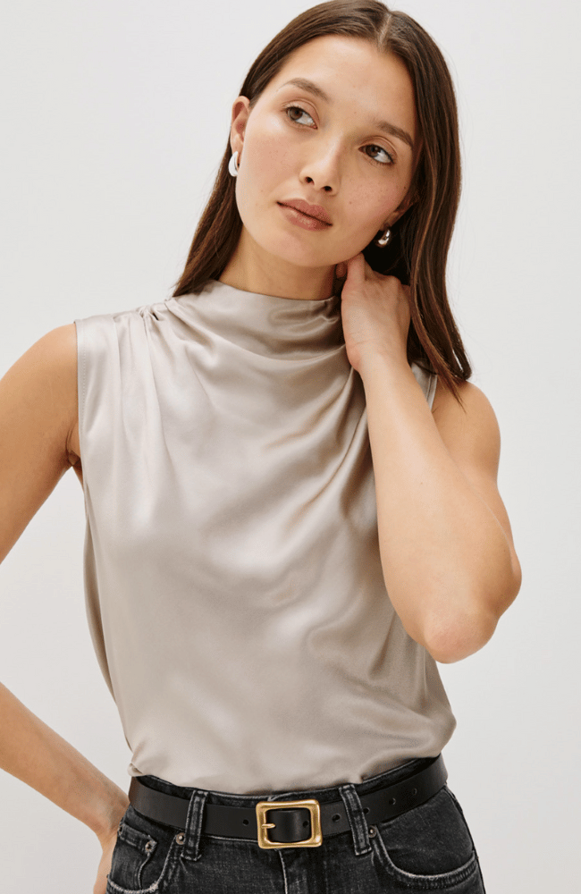 KALEEN BLOUSE in MINK-RAILS-FLOW by nicole