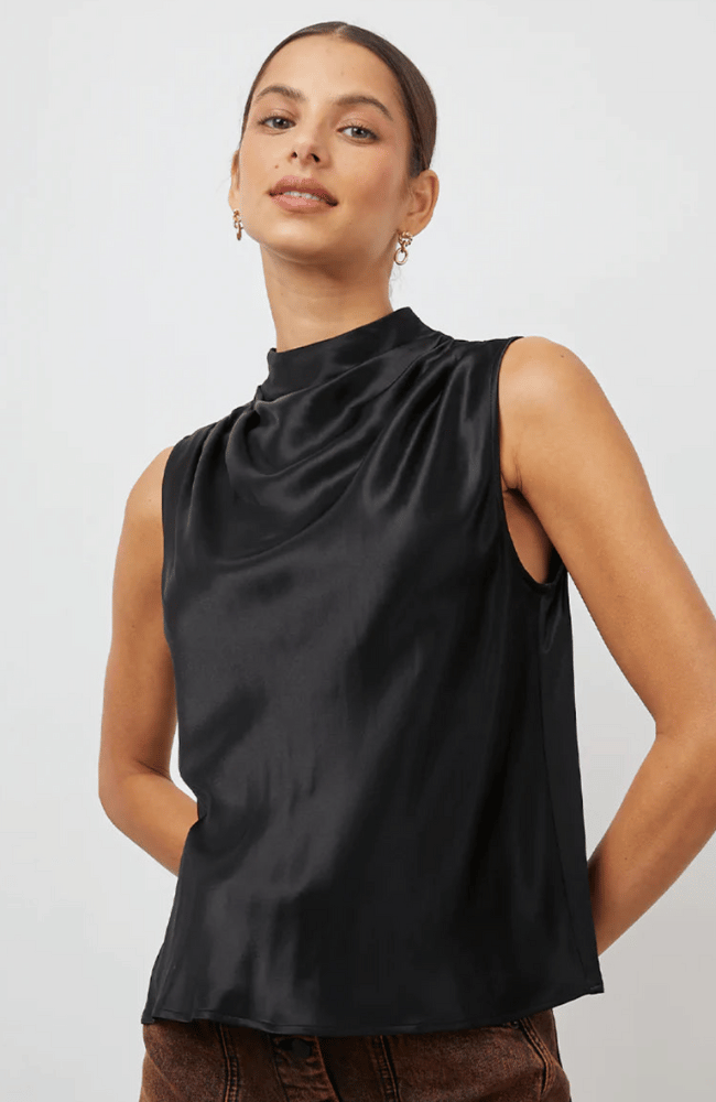 KALEEN TOP- BLACK-RAILS-FLOW by nicole