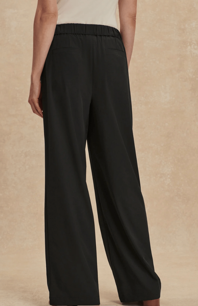 KAYSON WIDE LEG PANT 32" in BLACK-Varley-FLOW by nicole
