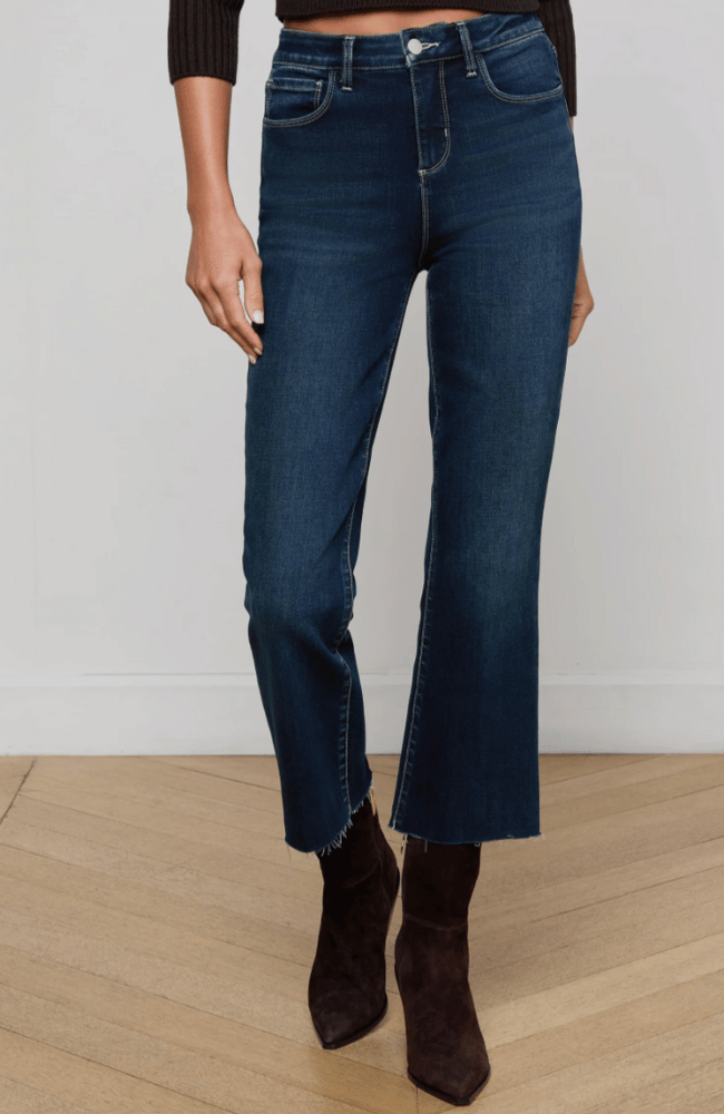KENDRA CROP FLARE JEAN in BOLTON-L'AGENCE-FLOW by nicole