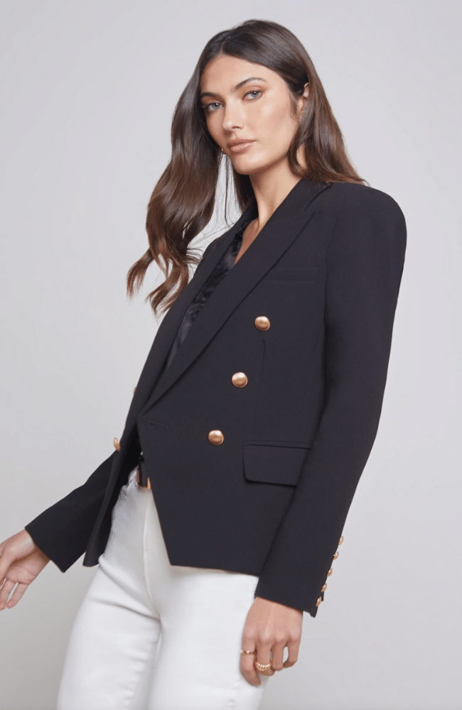 KENZIE BLAZER - BLACK-L' AGENCE-FLOW by nicole