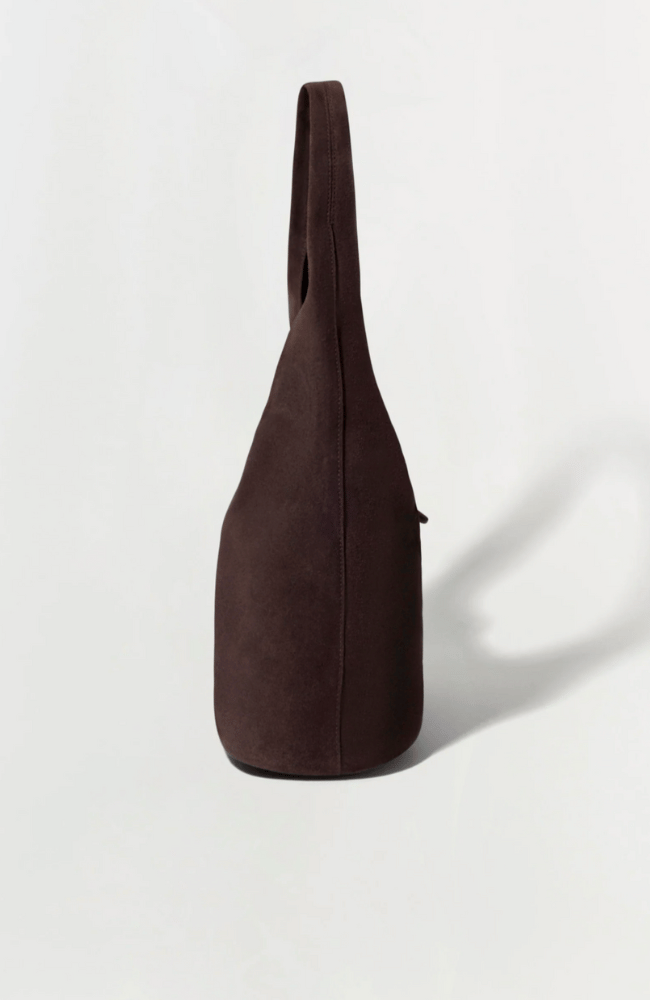 KHAI BROWN SUEDE HOBO BAG-SIMKHAI-FLOW by nicole