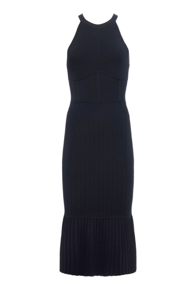 KIMI KNIT DRESS - BLACK-L&#39;AGENCE-FLOW by nicole