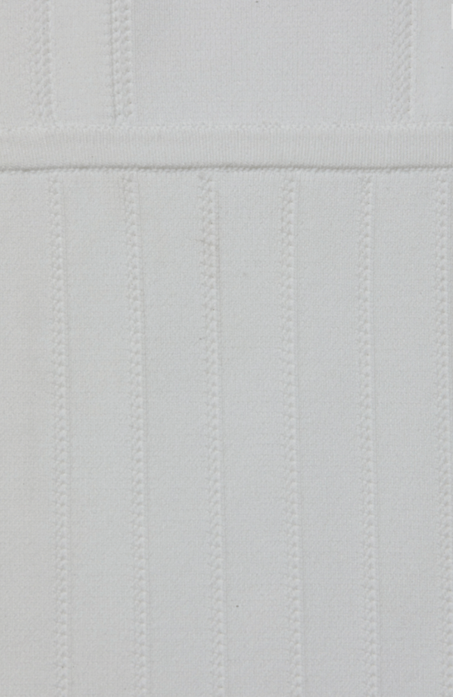 KIMI PLEAT HEM KNIT DRESS in IVORY-L&#39;AGENCE-FLOW by nicole
