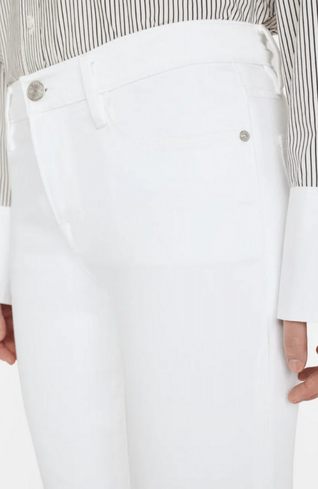 LE HIGH STRAIGHT JEANS in BLANC-FRAME-FLOW by nicole