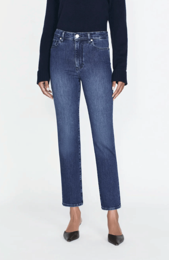 LE SLEEK STRAIGHT DENIM THUNDERSTORM-FRAME-FLOW by nicole