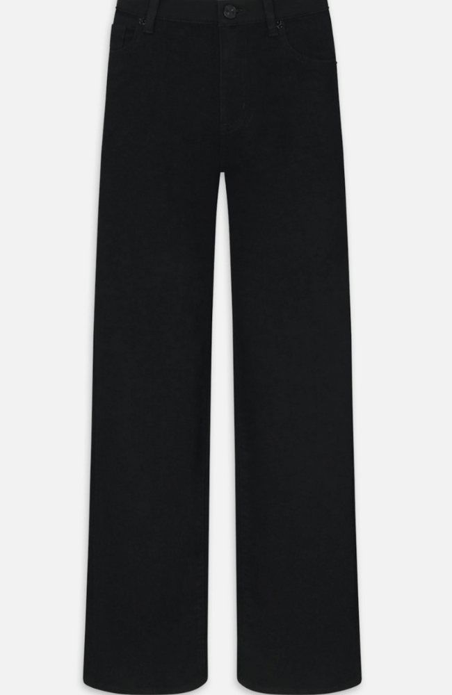 LE SLIM PALAZZO in BLACK-FRAME-FLOW by nicole