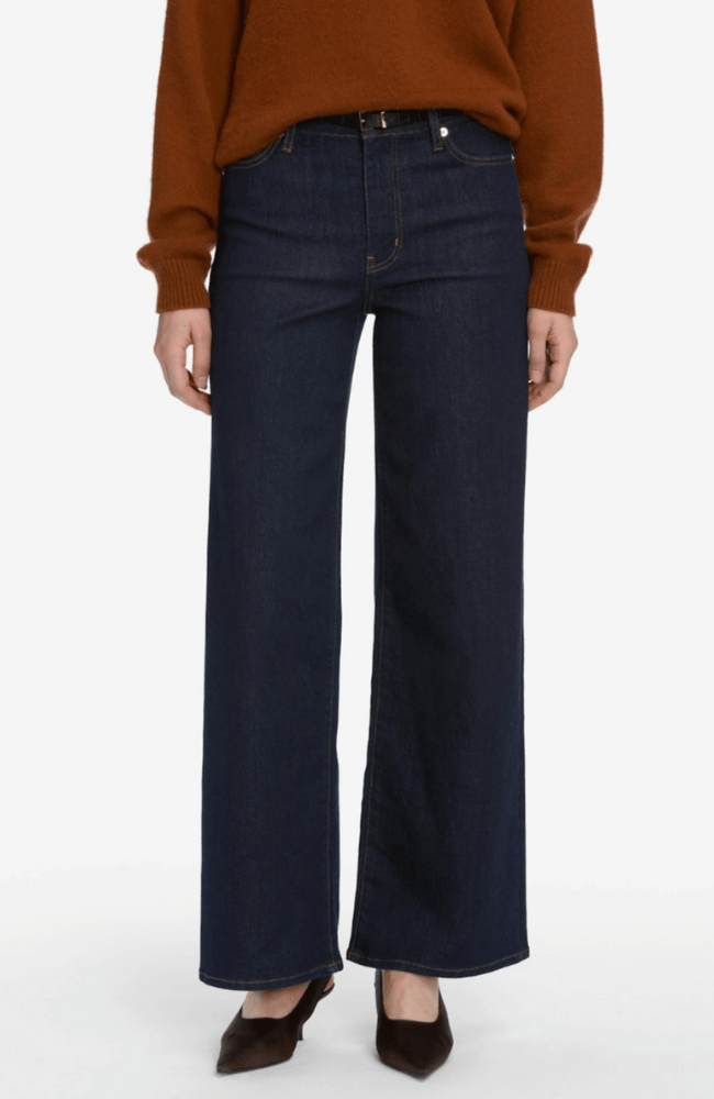 LE SLIM PALAZZO in RINSE-FRAME-FLOW by nicole