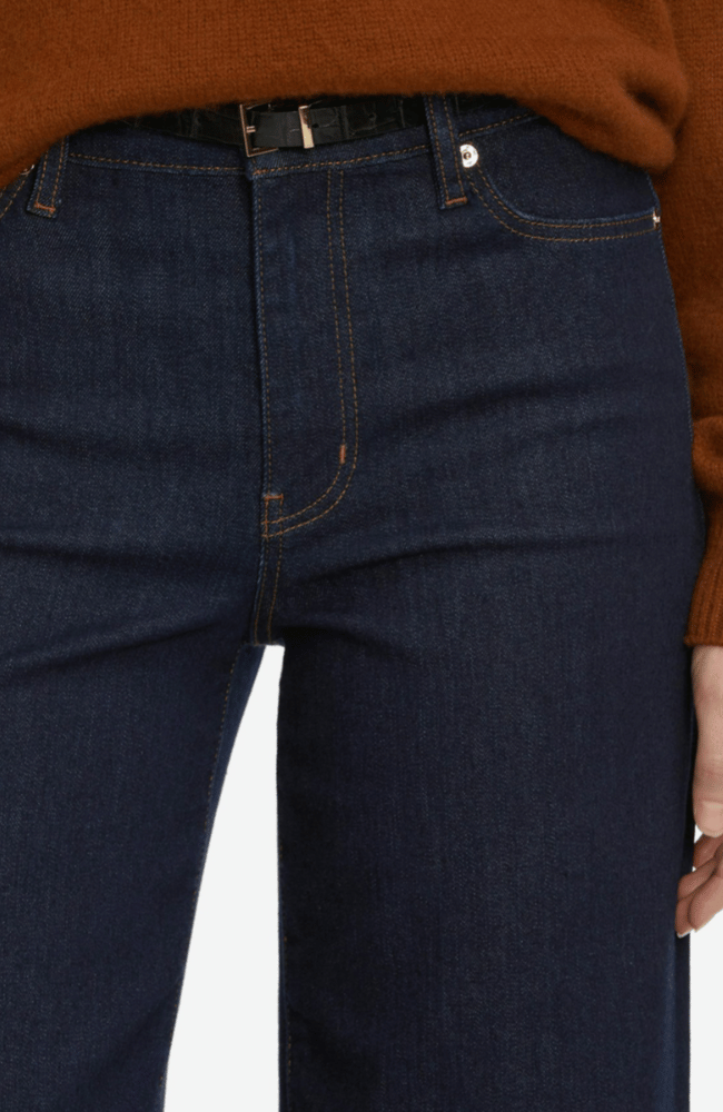 LE SLIM PALAZZO in RINSE-FRAME-FLOW by nicole