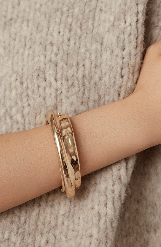 LENNON BANGLE GOLD-JENNY BIRD-FLOW by nicole