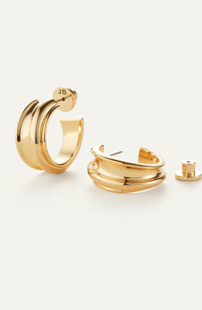 LENNON HOOP EARRINGS GOLD-JENNY BIRD-FLOW by nicole