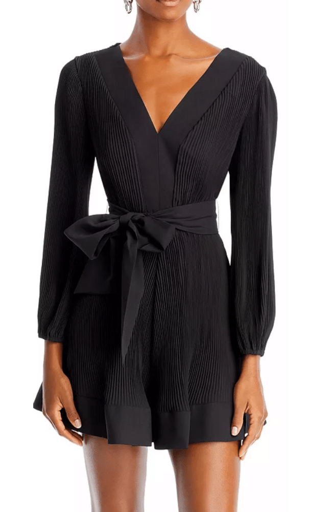 LIV PLEATED DRESS - BLACK-MILLY-FLOW by nicole