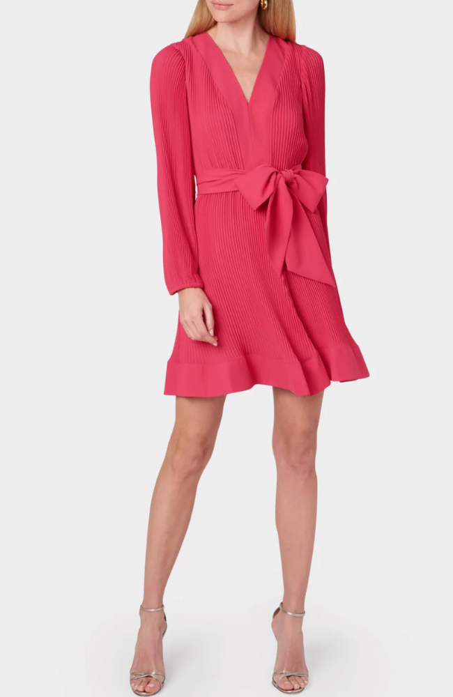 LIV PLEATED DRESS - MILLY PINK-MILLY-FLOW by nicole