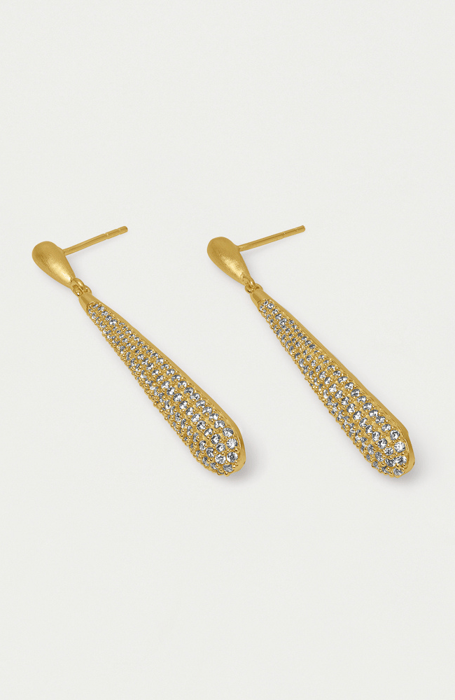 MARGAUX PAVE LONG DROP EARRINGS-DEAN DAVIDSON-FLOW by nicole