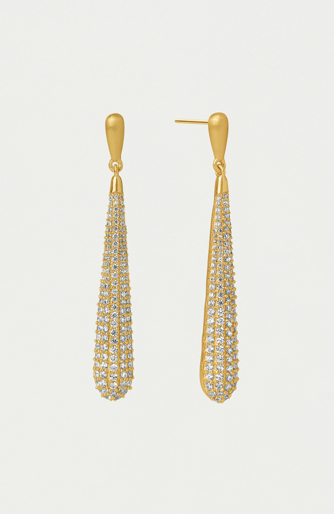 MARGAUX PAVE LONG DROP EARRINGS-DEAN DAVIDSON-FLOW by nicole