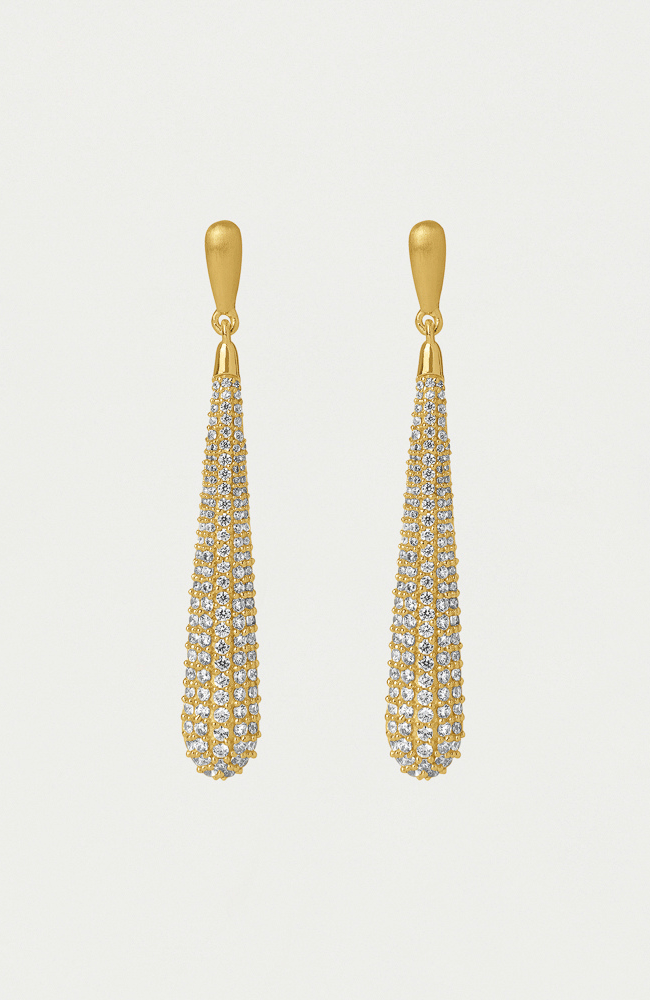 MARGAUX PAVE LONG DROP EARRINGS-DEAN DAVIDSON-FLOW by nicole