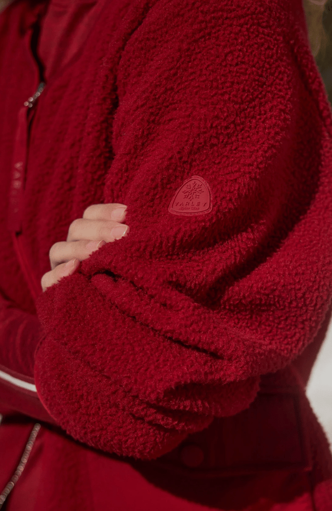 MARINA FLEECE in RED DAHLIA-Varley-FLOW by nicole