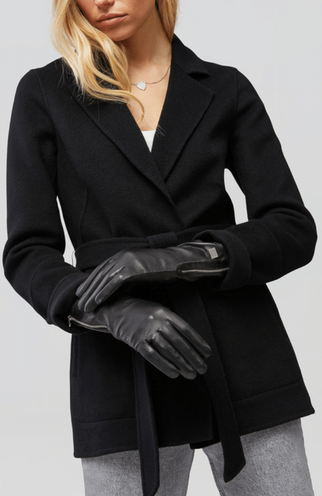 MEENA LEATHER GLOVES - BLACK-SOIA &amp; KYO-FLOW by nicole