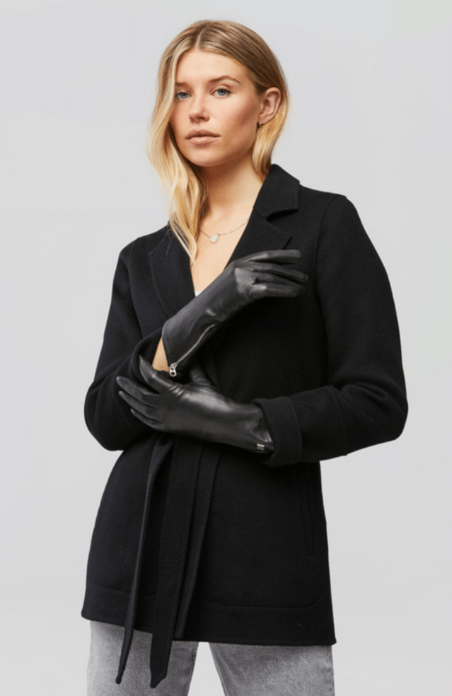 MEENA LEATHER GLOVES - BLACK-SOIA &amp; KYO-FLOW by nicole