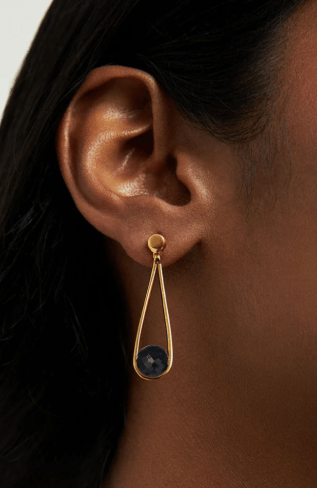 MINI IPANEMA EARRINGS in ONYX-DEAN DAVIDSON-FLOW by nicole