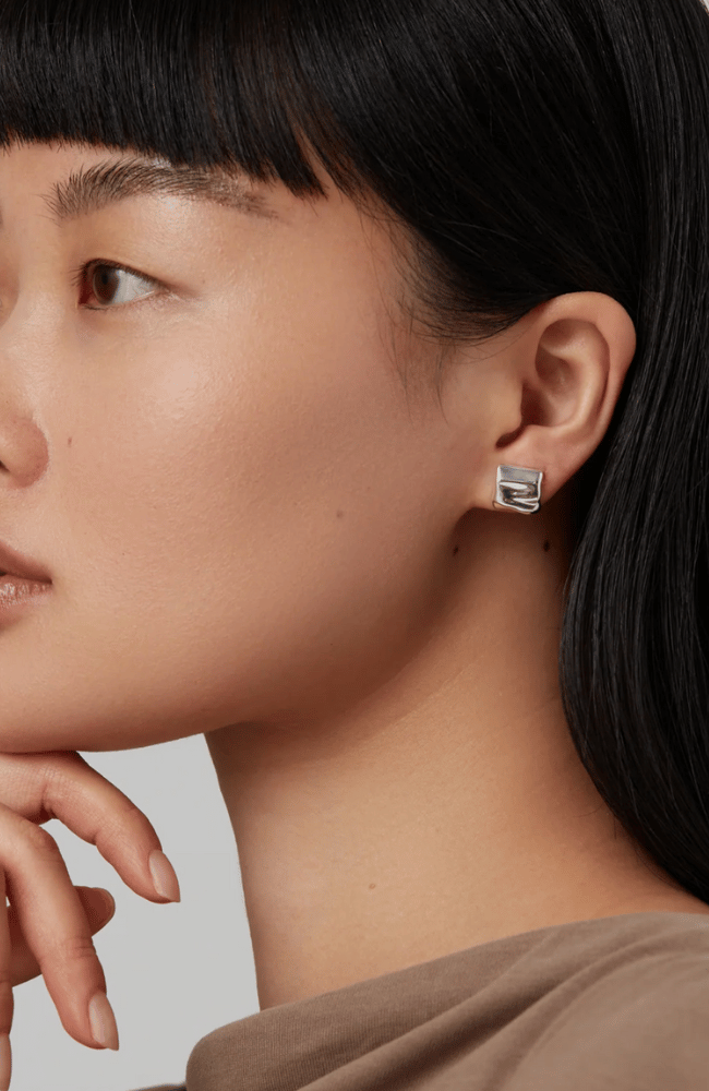 MINI SUNDRA EARRINGS in SILVER-JENNY BIRD-FLOW by nicole