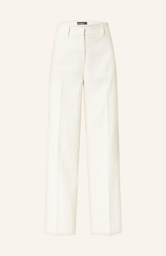 MIRA LINEN PANT in PURE WHITE-CAMBIO-FLOW by nicole