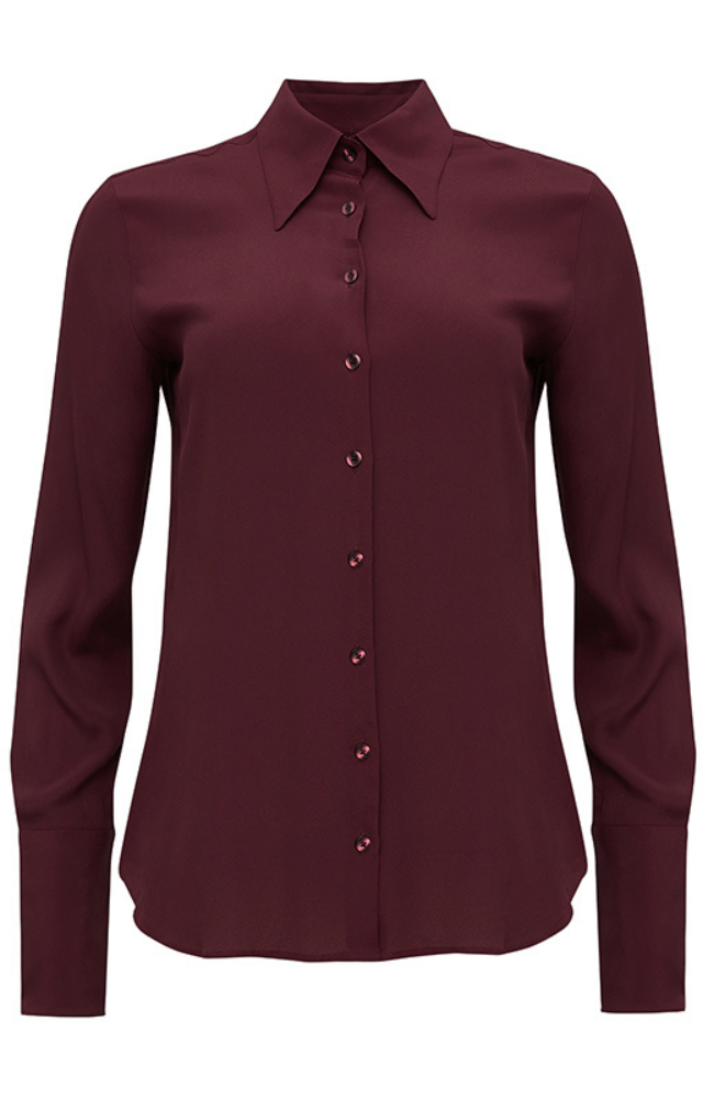 NEW VOYAGE SHIRT in BURGUNDY-EMANOU-FLOW by nicole