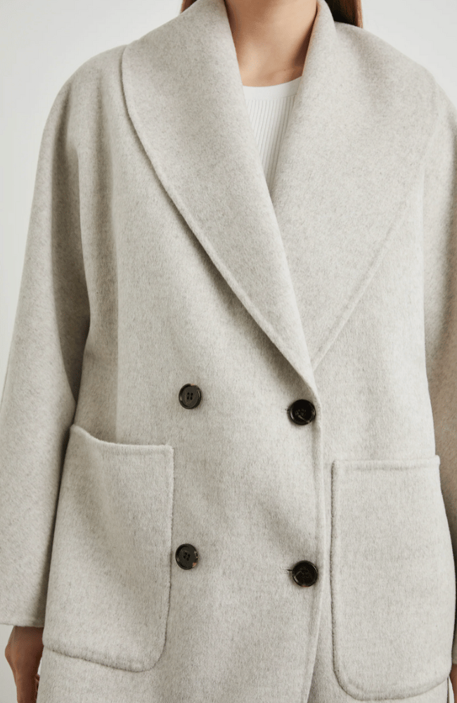 NILY COAT in OATMEAL-RAILS-FLOW by nicole