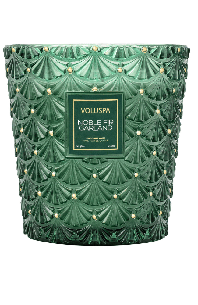 NOBLE FIR GARLAND 3 WICK HEARTH-VOLUSPA-FLOW by nicole