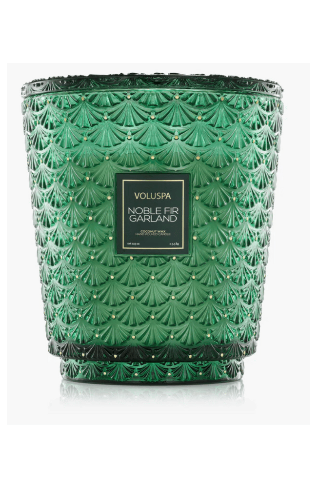 NOBLE FIR GARLAND 5 WICK HEARTH CANDLE-VOLUSPA-FLOW by nicole