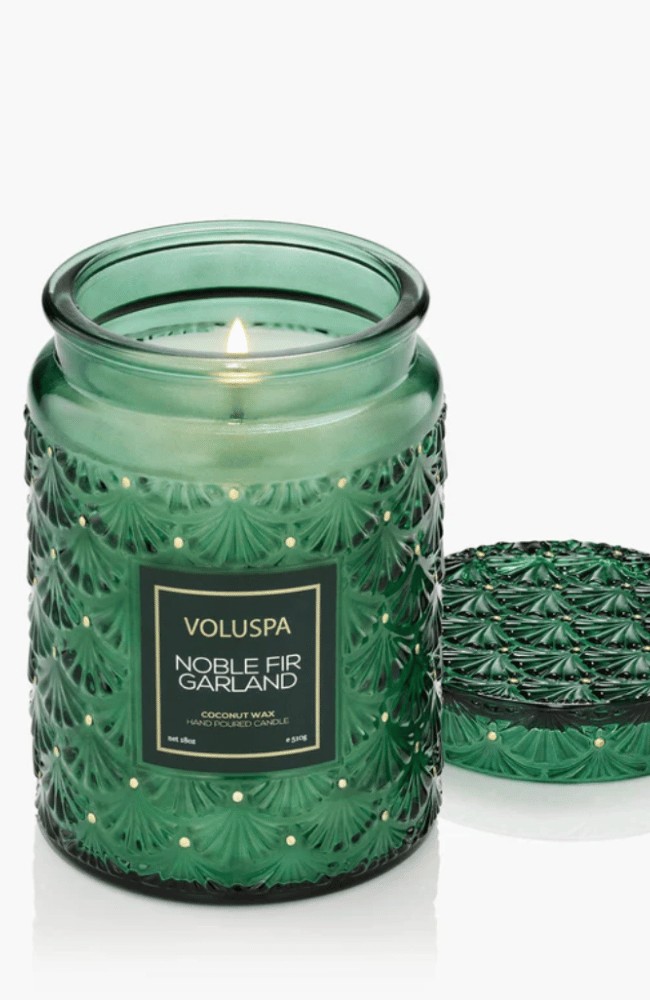 NOBLE FIR GARLAND LARGE JAR CANDLE-VOLUSPA-FLOW by nicole