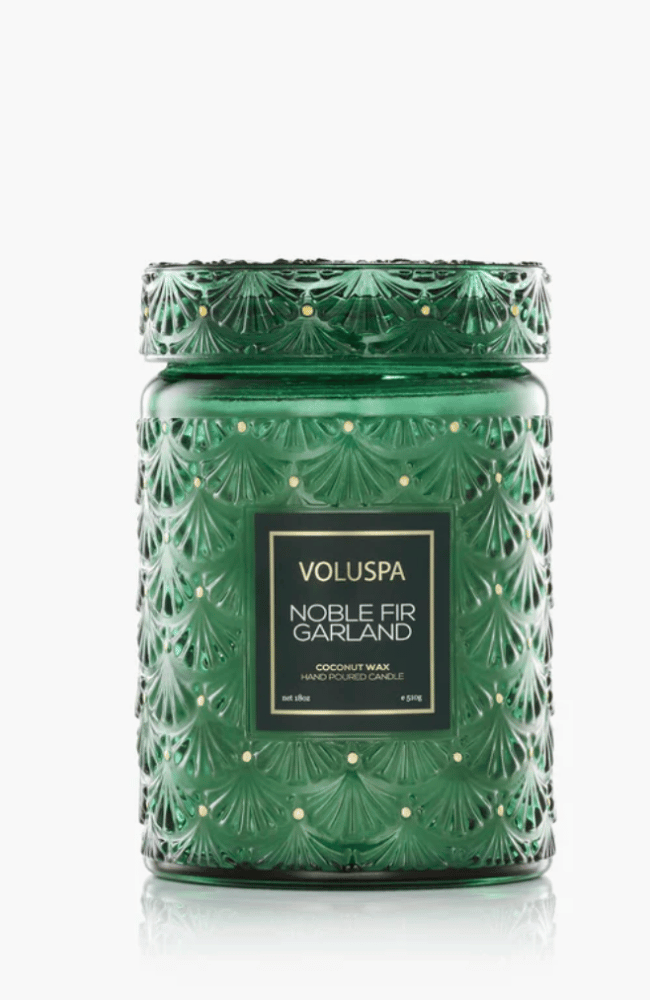 NOBLE FIR GARLAND LARGE JAR CANDLE-VOLUSPA-FLOW by nicole