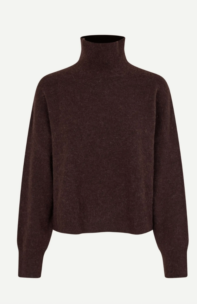 NOLA SWEATER in BLACK COFFEE-SAMSOE-FLOW by nicole