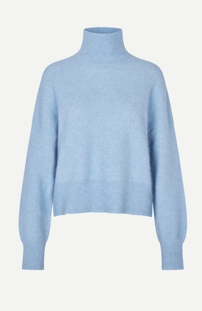 NOLA SWEATER in DELLA ROBBIA BLUE-SAMSOE-FLOW by nicole