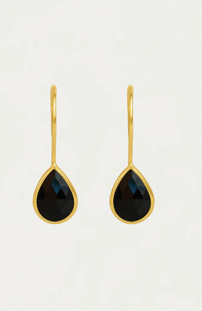 NOSARA DROPLET EARRINGS in BLACK ONYX-DEAN DAVIDSON-FLOW by nicole